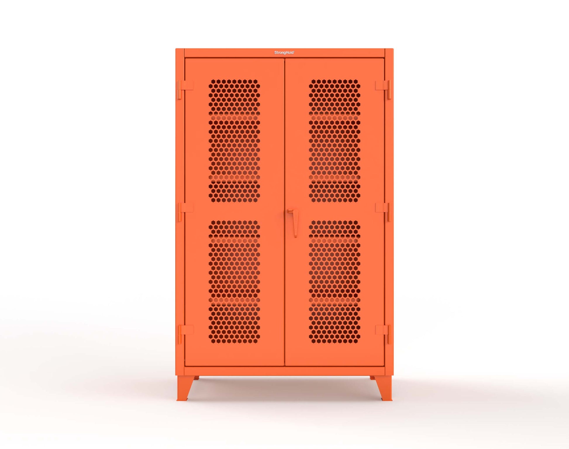 Extreme Duty 12 GA Cabinet with Ventilated (Hex) Doors - 48 In. W x 24 In. D x 78 In. H - 46-H-244-2009