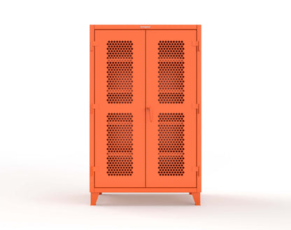 Extreme Duty 12 GA Cabinet with Ventilated (Hex) Doors - 48 In. W x 24 In. D x 78 In. H - 46-H-244-2009