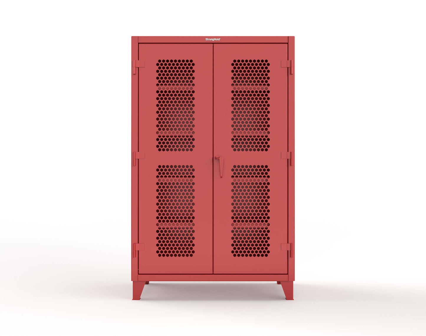 Extreme Duty 12 GA Cabinet with Ventilated (Hex) Doors - 48 In. W x 24 In. D x 78 In. H - 46-H-244-3001