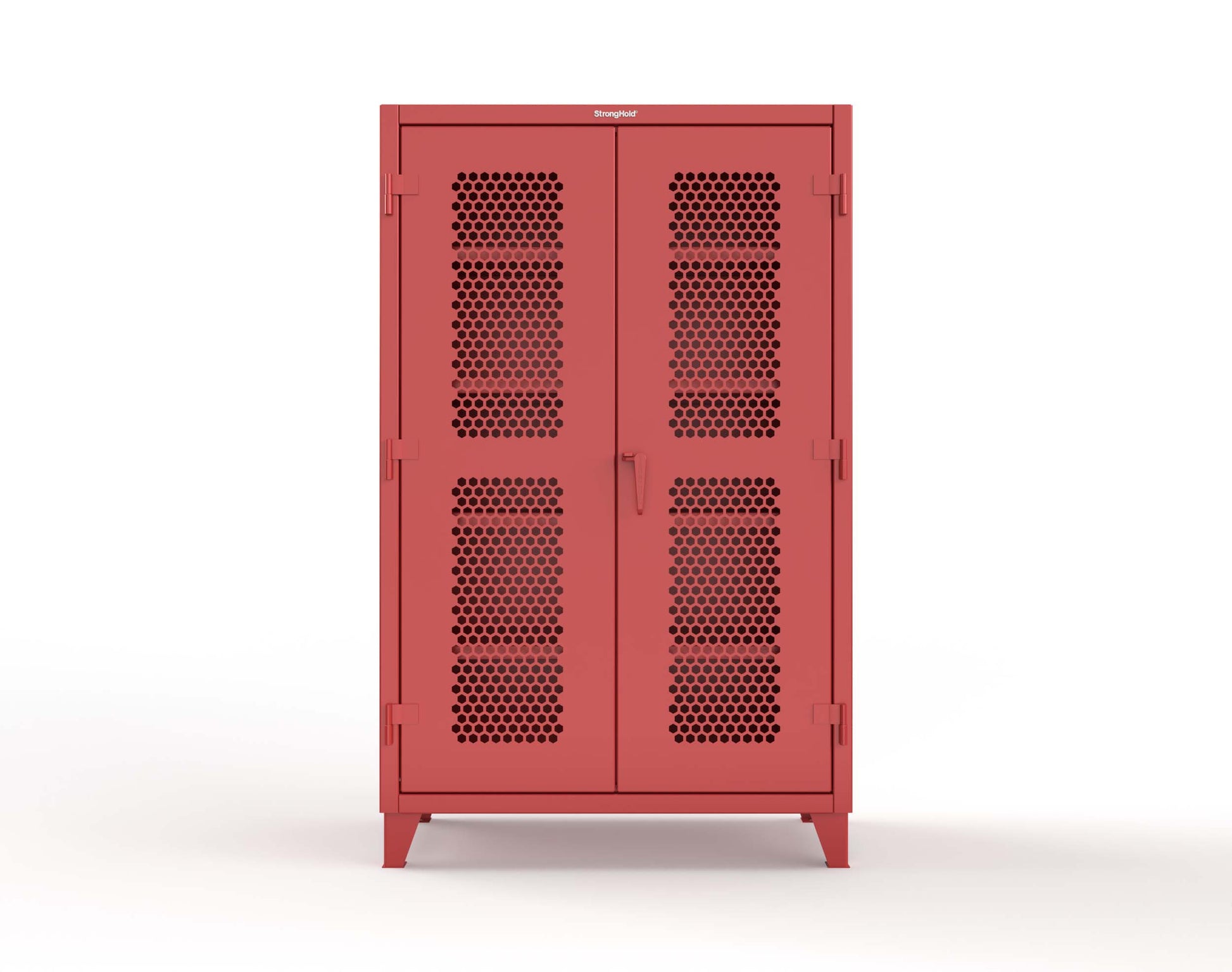 Extreme Duty 12 GA Cabinet with Ventilated (Hex) Doors - 48 In. W x 24 In. D x 78 In. H - 46-H-244-3001