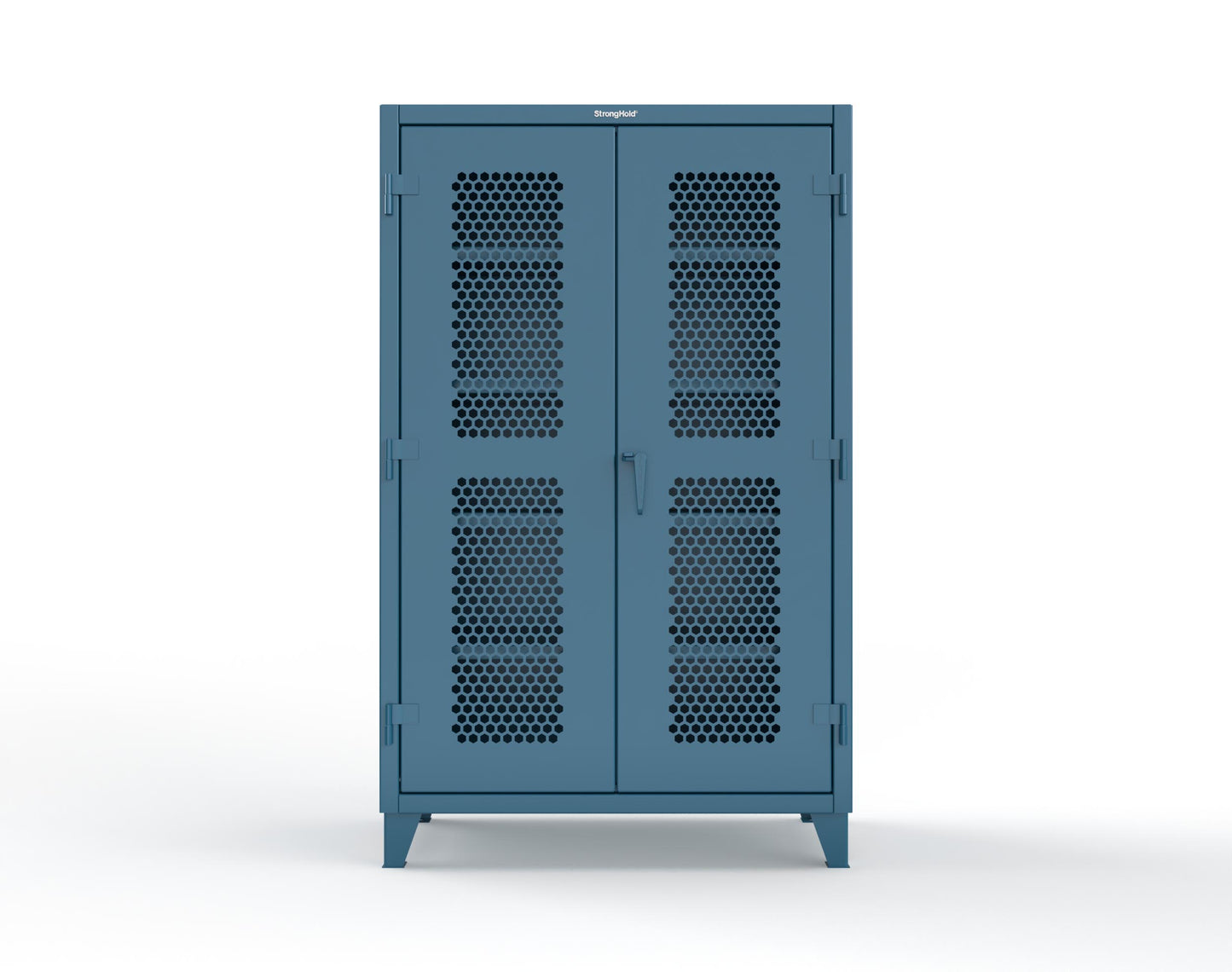 Extreme Duty 12 GA Cabinet with Ventilated (Hex) Doors - 48 In. W x 24 In. D x 78 In. H - 46-H-244-5001