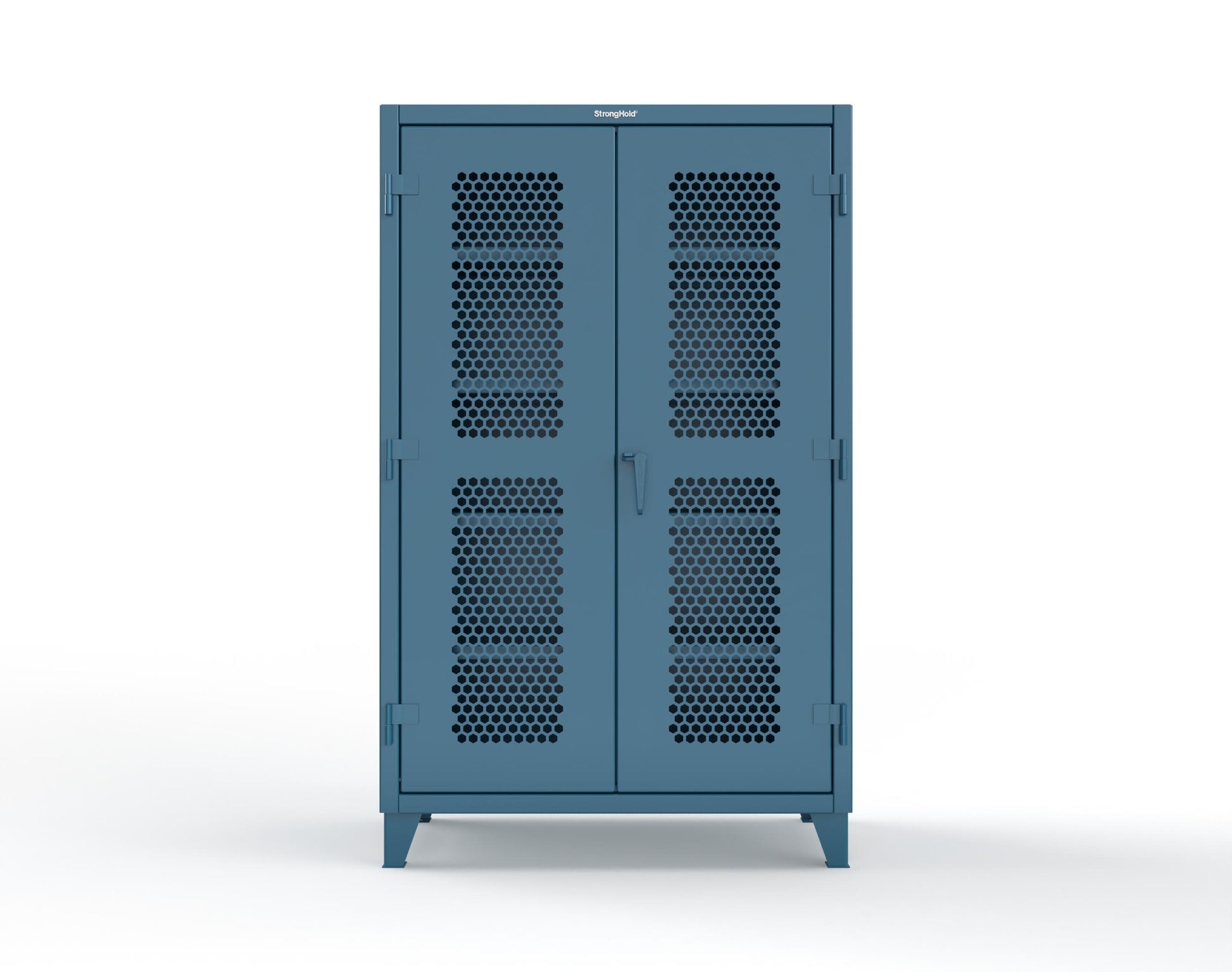 Extreme Duty 12 GA Cabinet with Ventilated (Hex) Doors - 48 In. W x 24 In. D x 78 In. H - 46-H-244-5001