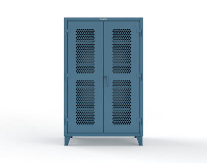 Extreme Duty 12 GA Cabinet with Ventilated (Hex) Doors - 48 In. W x 24 In. D x 78 In. H - 46-H-244-5001