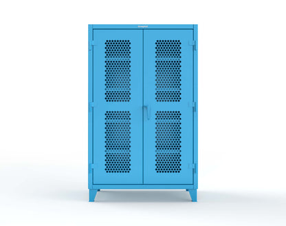 Extreme Duty 12 GA Cabinet with Ventilated (Hex) Doors - 48 In. W x 24 In. D x 78 In. H - 46-H-244-5012