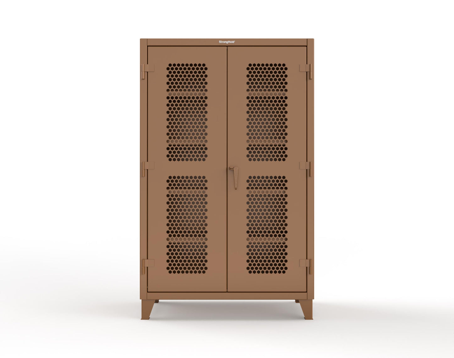 Extreme Duty 12 GA Cabinet with Ventilated (Hex) Doors - 48 In. W x 24 In. D x 78 In. H - 46-H-244-8008