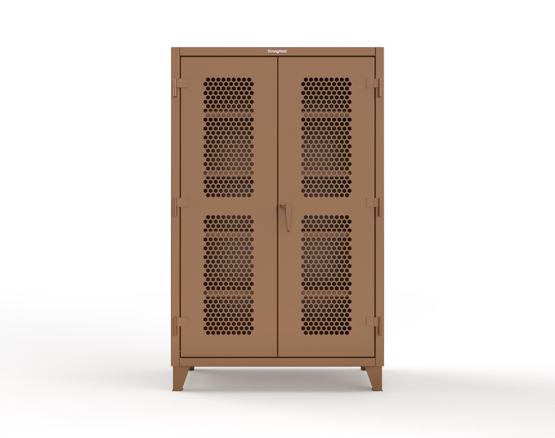 Extreme Duty 12 GA Cabinet with Ventilated (Hex) Doors - 48 In. W x 24 In. D x 78 In. H - 46-H-244-8008