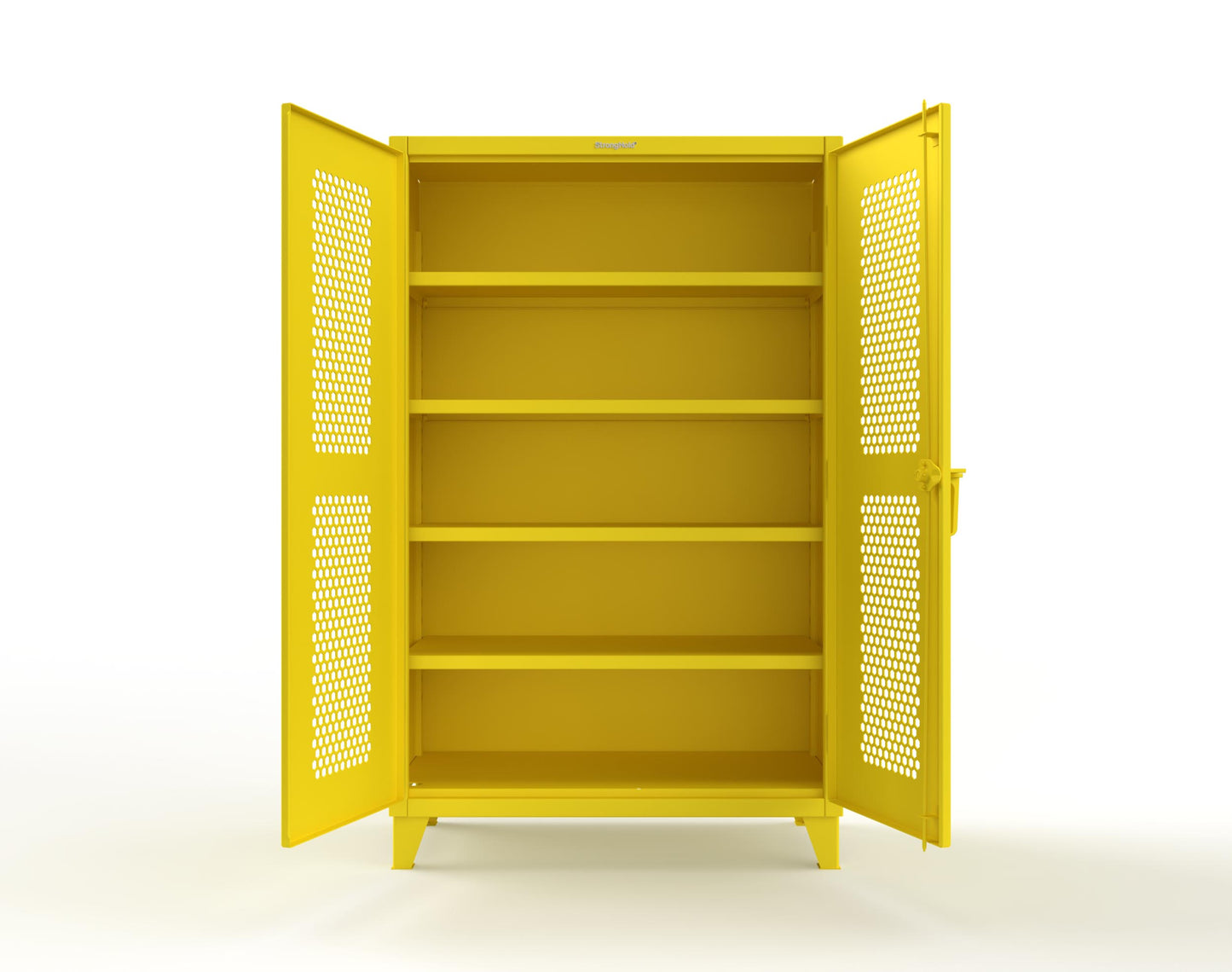 Extreme Duty 12 GA Cabinet with Ventilated (Hex) Doors - 48 In. W x 24 In. D x 78 In. H - 46-H-244-1021