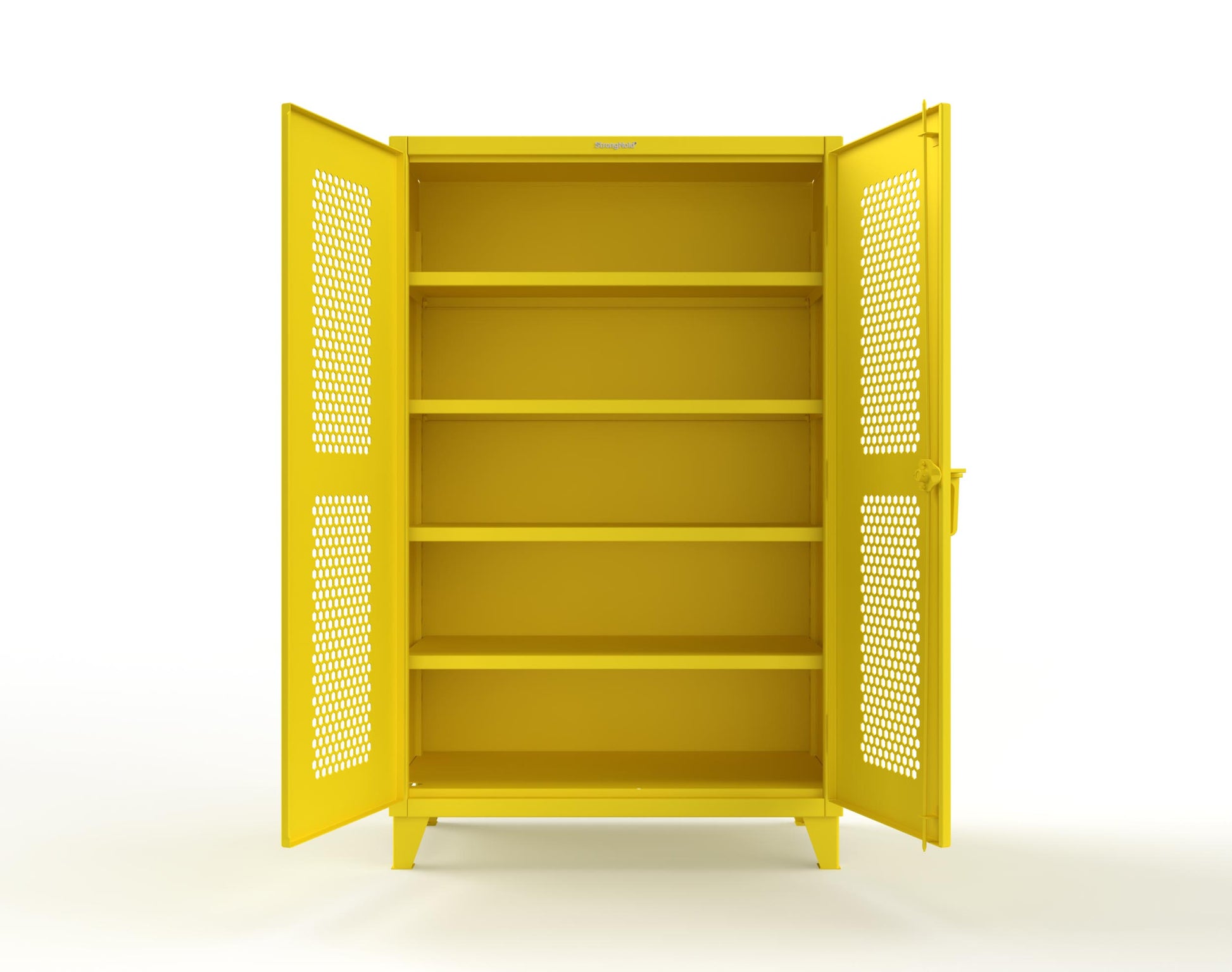 Extreme Duty 12 GA Cabinet with Ventilated (Hex) Doors - 48 In. W x 24 In. D x 78 In. H - 46-H-244-1021