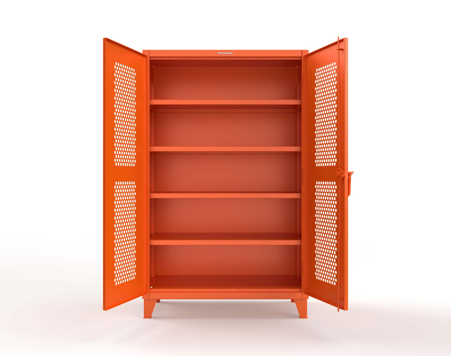 Extreme Duty 12 GA Cabinet with Ventilated (Hex) Doors - 48 In. W x 24 In. D x 78 In. H - 46-H-244-2009