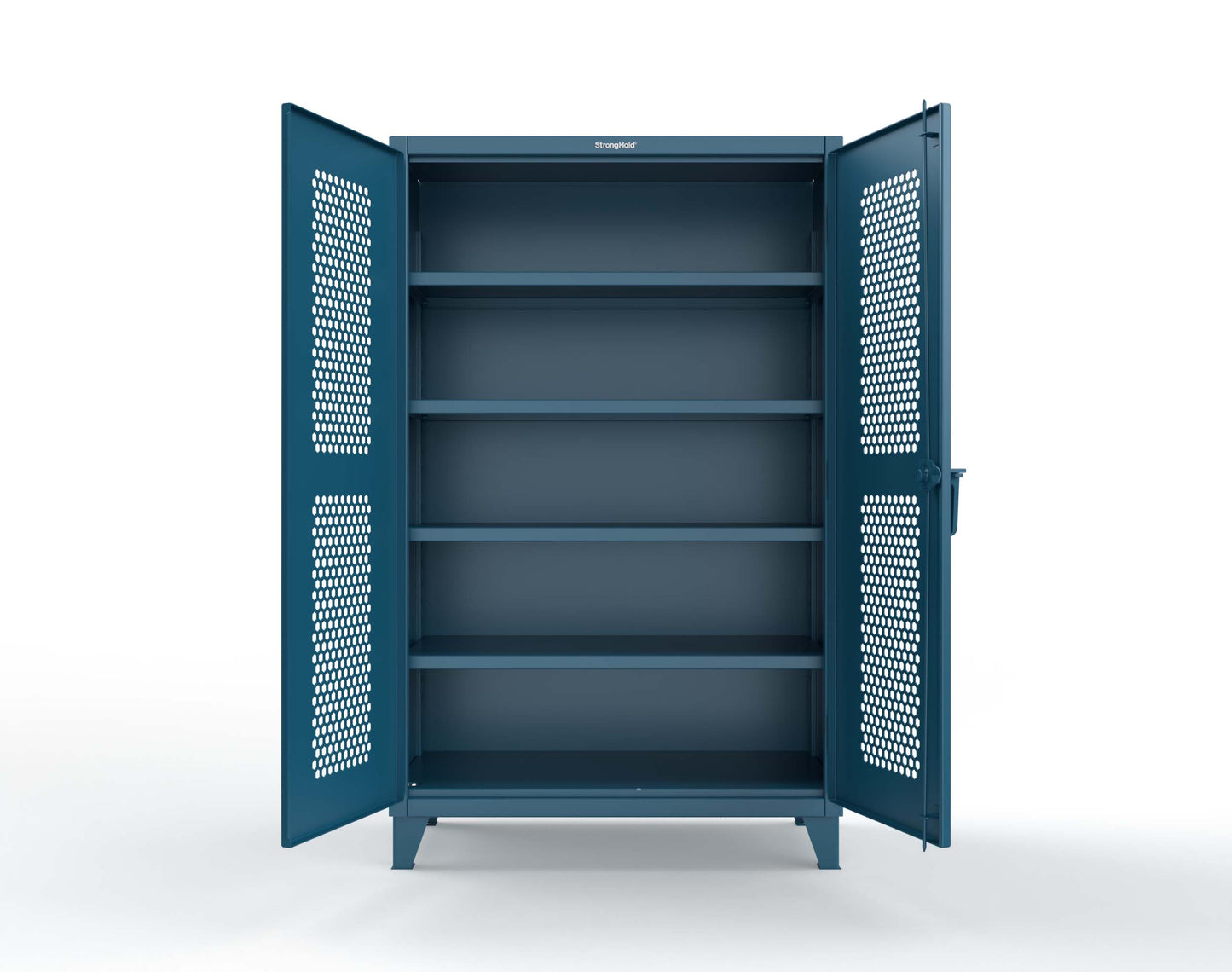 Extreme Duty 12 GA Cabinet with Ventilated (Hex) Doors - 48 In. W x 24 In. D x 78 In. H - 46-H-244-5001