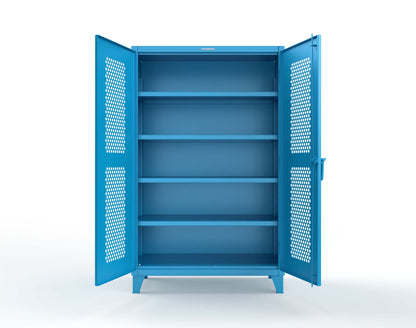 Extreme Duty 12 GA Cabinet with Ventilated (Hex) Doors - 48 In. W x 24 In. D x 78 In. H - 46-H-244-5012