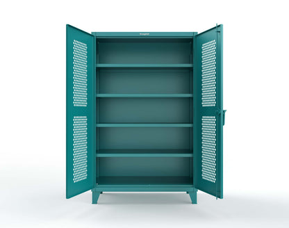 Extreme Duty 12 GA Cabinet with Ventilated (Hex) Doors - 48 In. W x 24 In. D x 78 In. H - 46-H-244-5021