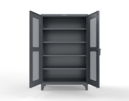 Extreme Duty 12 GA Cabinet with Ventilated (Hex) Doors - 48 In. W x 24 In. D x 78 In. H - 46-H-244-7024