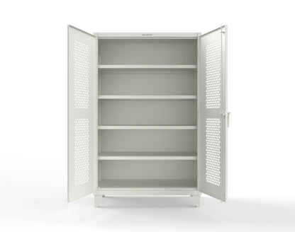 Extreme Duty 12 GA Cabinet with Ventilated (Hex) Doors - 48 In. W x 24 In. D x 78 In. H - 46-H-244-9003