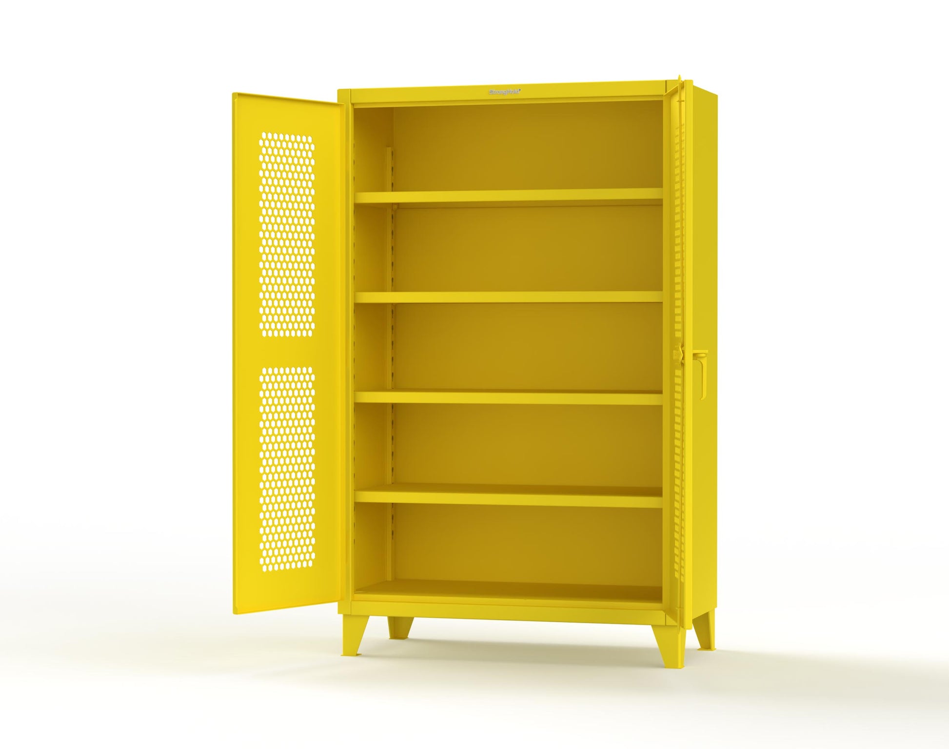 Extreme Duty 12 GA Cabinet with Ventilated (Hex) Doors - 48 In. W x 24 In. D x 78 In. H - 46-H-244-1021