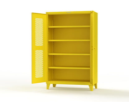 Extreme Duty 12 GA Cabinet with Ventilated (Hex) Doors - 48 In. W x 24 In. D x 78 In. H - 46-H-244-1021