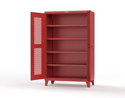 Extreme Duty 12 GA Cabinet with Ventilated (Hex) Doors - 48 In. W x 24 In. D x 78 In. H - 46-H-244-3001