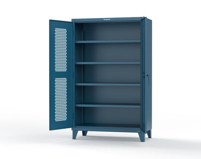 Extreme Duty 12 GA Cabinet with Ventilated (Hex) Doors - 48 In. W x 24 In. D x 78 In. H - 46-H-244-5001