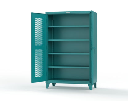 Extreme Duty 12 GA Cabinet with Ventilated (Hex) Doors - 48 In. W x 24 In. D x 78 In. H - 46-H-244-5021