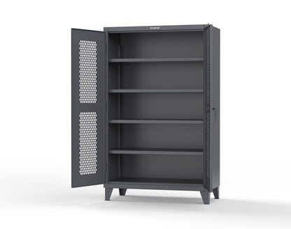 Extreme Duty 12 GA Cabinet with Ventilated (Hex) Doors - 48 In. W x 24 In. D x 78 In. H - 46-H-244-7024