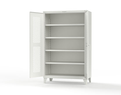Extreme Duty 12 GA Cabinet with Ventilated (Hex) Doors - 48 In. W x 24 In. D x 78 In. H - 46-H-244-9003