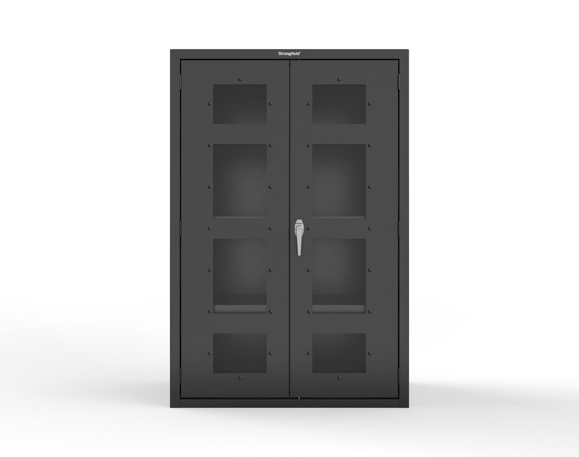 Heavy Duty 18 GA Cabinet with Clearview Doors - 48 in. W x 24 in. D x 72 in. H - 46-LD-243-P-9005