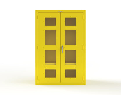 Heavy Duty 18 GA Cabinet with Clearview Doors - 48 in. W x 24 in. D x 72 in. H - 46-LD-243-P-1021