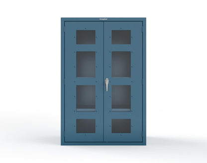 Heavy Duty 18 GA Cabinet with Clearview Doors - 48 in. W x 24 in. D x 72 in. H - 46-LD-243-P-5001