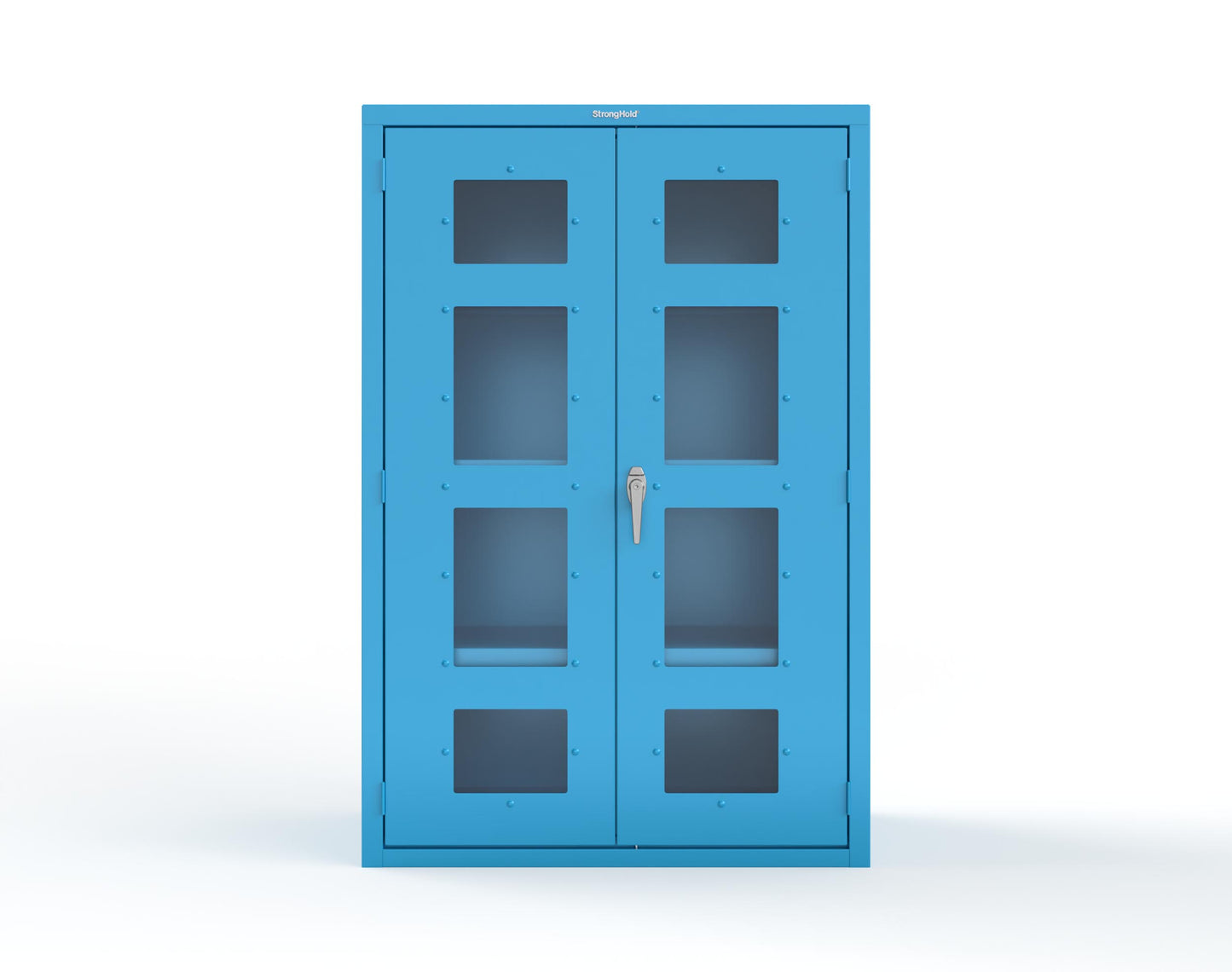 Heavy Duty 18 GA Cabinet with Clearview Doors - 48 in. W x 24 in. D x 72 in. H - 46-LD-243-P-5012