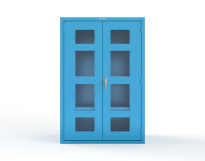 Heavy Duty 18 GA Cabinet with Clearview Doors - 48 in. W x 24 in. D x 72 in. H - 46-LD-243-P-5012