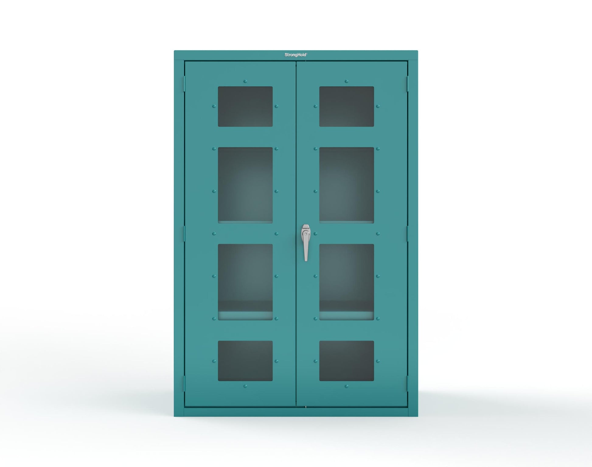 Heavy Duty 18 GA Cabinet with Clearview Doors - 48 in. W x 24 in. D x 72 in. H - 46-LD-243-P-5021