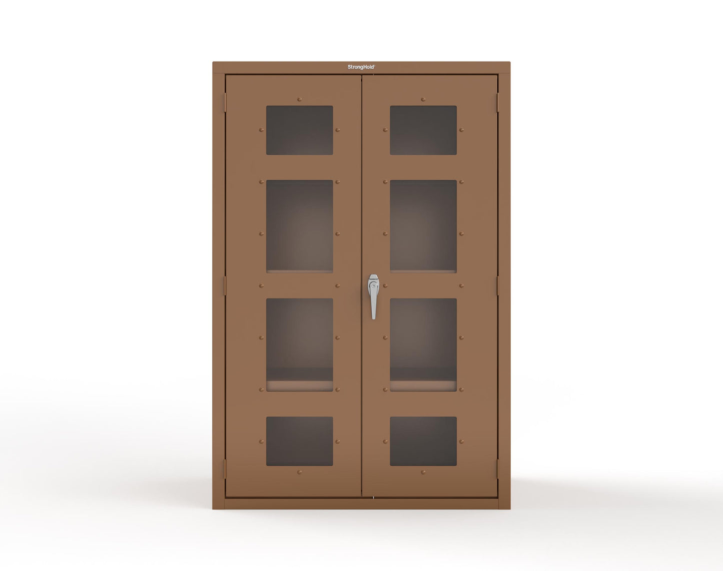 Heavy Duty 18 GA Cabinet with Clearview Doors - 48 in. W x 24 in. D x 72 in. H - 46-LD-243-P-8008