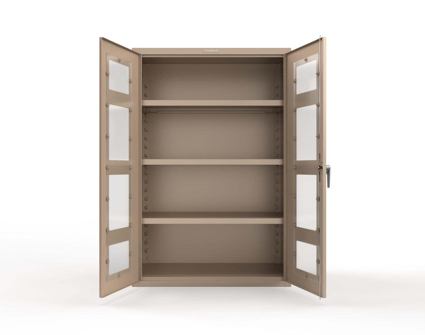 Heavy Duty 18 GA Cabinet with Clearview Doors - 48 in. W x 24 in. D x 72 in. H - 46-LD-243-P-1019