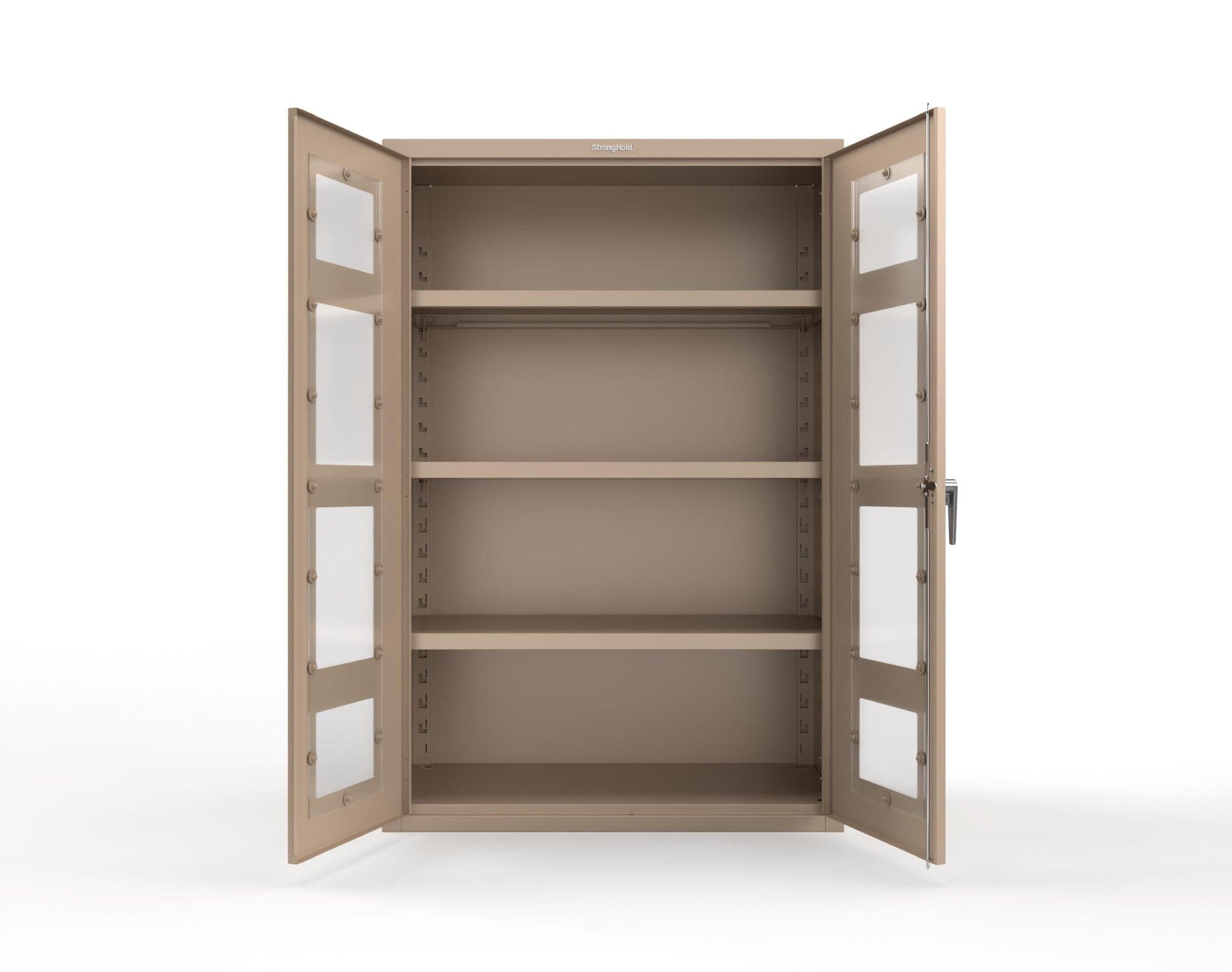 Heavy Duty 18 GA Cabinet with Clearview Doors - 48 in. W x 24 in. D x 72 in. H - 46-LD-243-P-1019