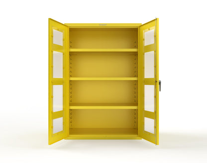 Heavy Duty 18 GA Cabinet with Clearview Doors - 48 in. W x 24 in. D x 72 in. H - 46-LD-243-P-1021