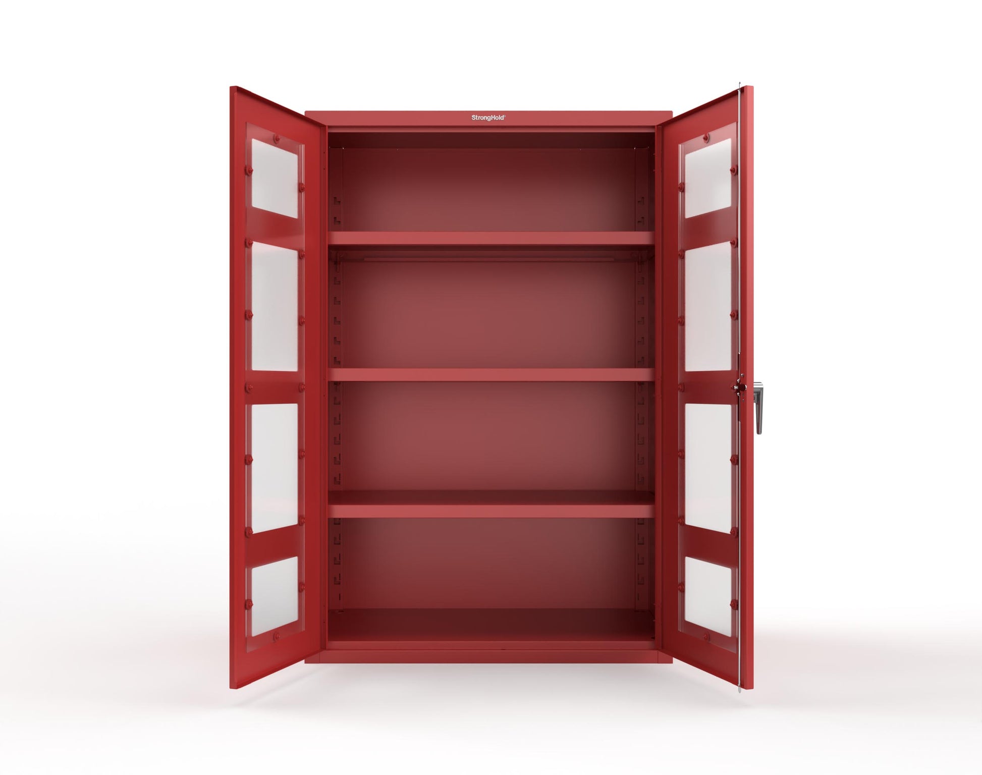 Heavy Duty 18 GA Cabinet with Clearview Doors - 48 in. W x 24 in. D x 72 in. H - 46-LD-243-P-3001
