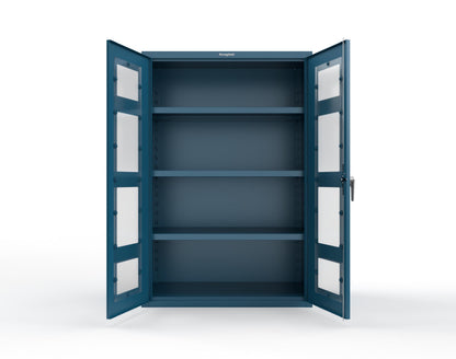 Heavy Duty 18 GA Cabinet with Clearview Doors - 48 in. W x 24 in. D x 72 in. H - 46-LD-243-P-5001