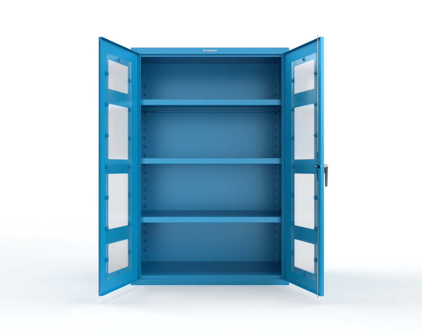 Heavy Duty 18 GA Cabinet with Clearview Doors - 48 in. W x 24 in. D x 72 in. H - 46-LD-243-P-5012