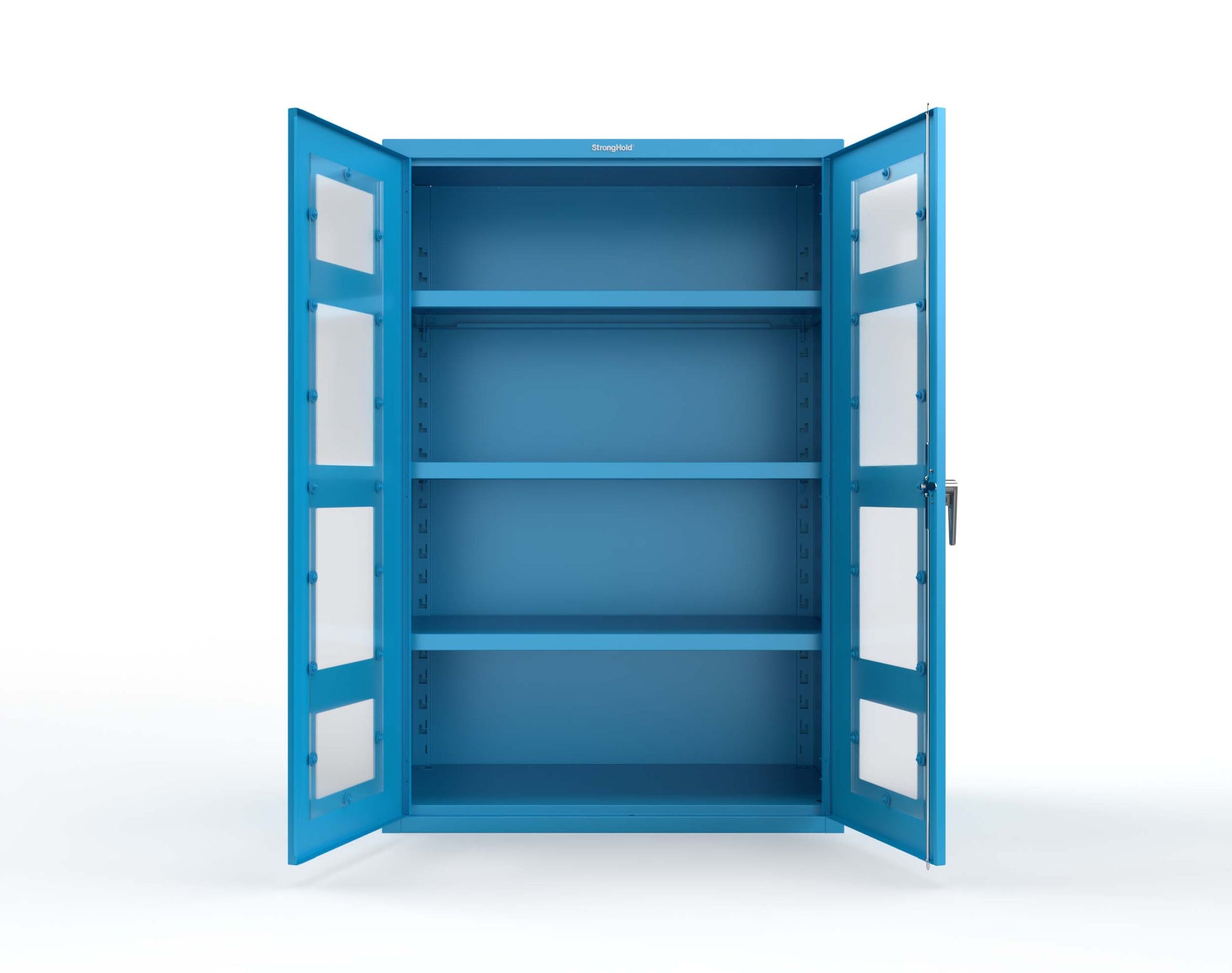 Heavy Duty 18 GA Cabinet with Clearview Doors - 48 in. W x 24 in. D x 72 in. H - 46-LD-243-P-5012