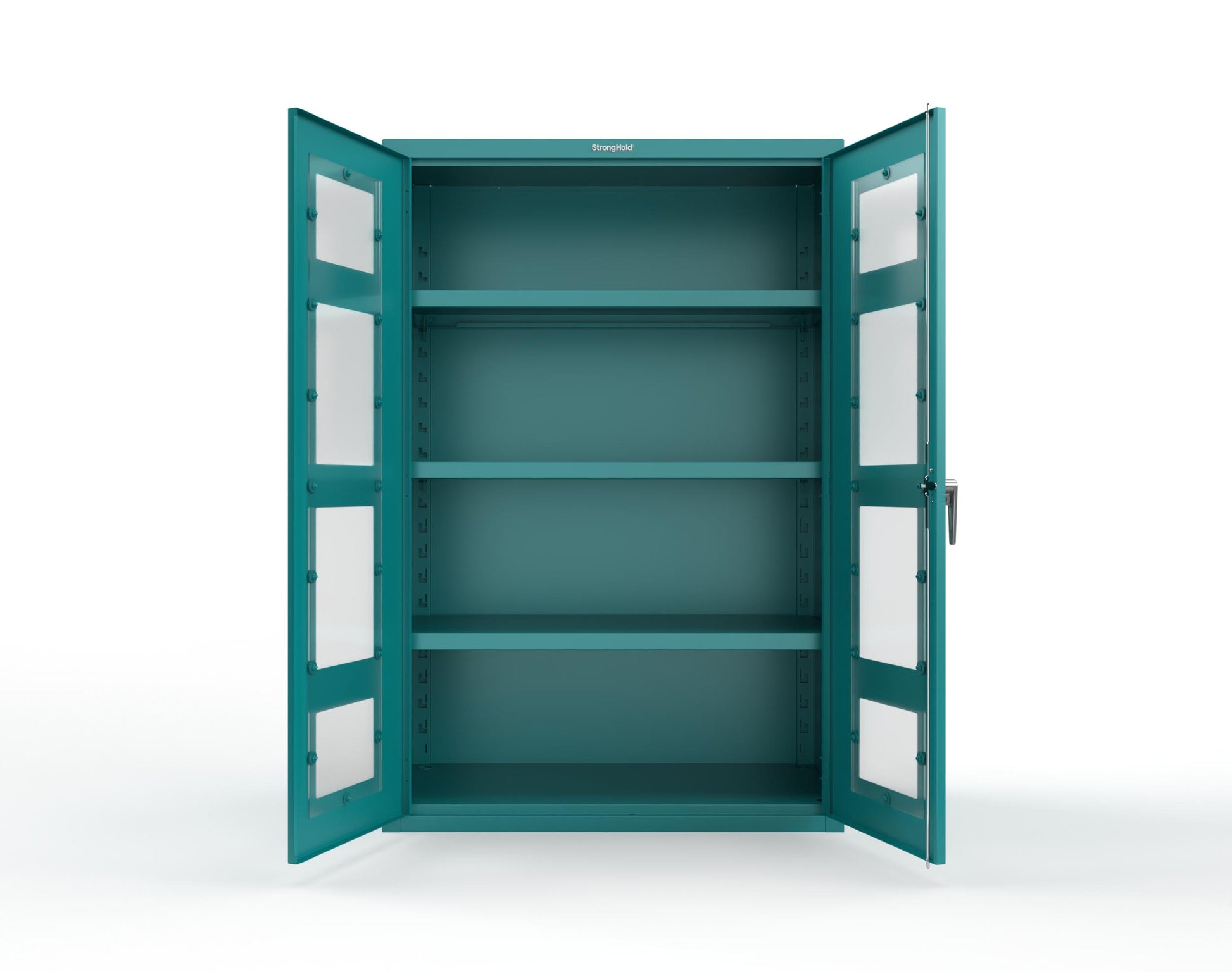 Heavy Duty 18 GA Cabinet with Clearview Doors - 48 in. W x 24 in. D x 72 in. H - 46-LD-243-P-5021