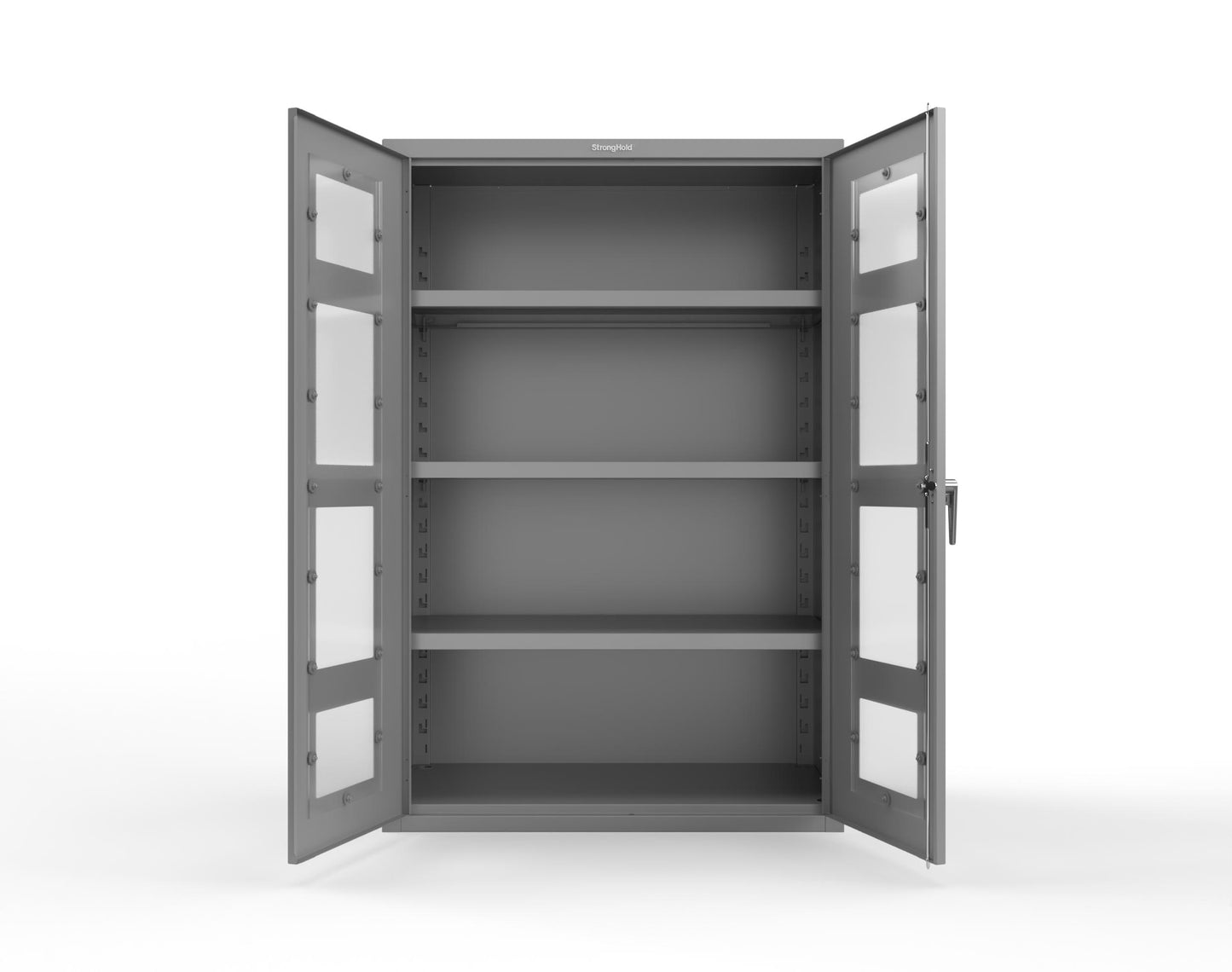 Heavy Duty 18 GA Cabinet with Clearview Doors - 48 in. W x 24 in. D x 72 in. H - 46-LD-243-P-7037