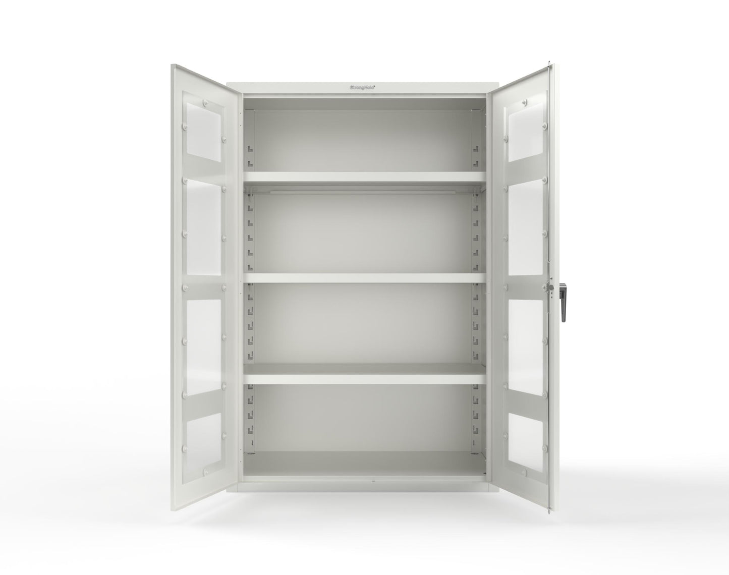 Heavy Duty 18 GA Cabinet with Clearview Doors - 48 in. W x 24 in. D x 72 in. H - 46-LD-243-P-9003