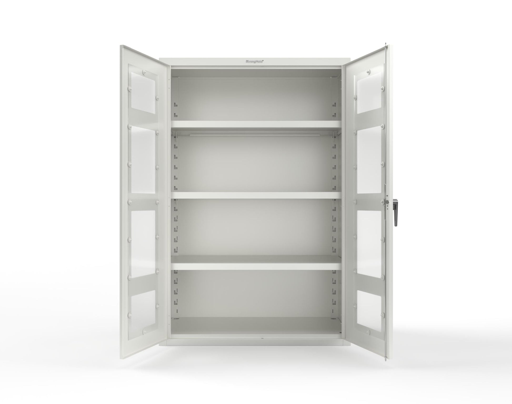 Heavy Duty 18 GA Cabinet with Clearview Doors - 48 in. W x 24 in. D x 72 in. H - 46-LD-243-P-9003
