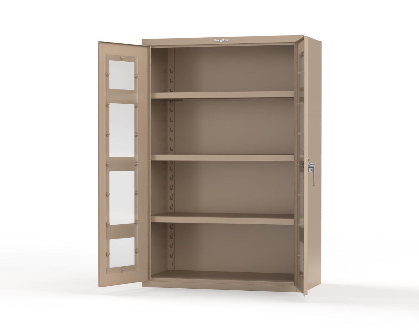 Heavy Duty 18 GA Cabinet with Clearview Doors - 48 in. W x 24 in. D x 72 in. H - 46-LD-243-P-1019