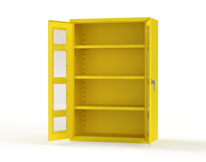Heavy Duty 18 GA Cabinet with Clearview Doors - 48 in. W x 24 in. D x 72 in. H - 46-LD-243-P-1021