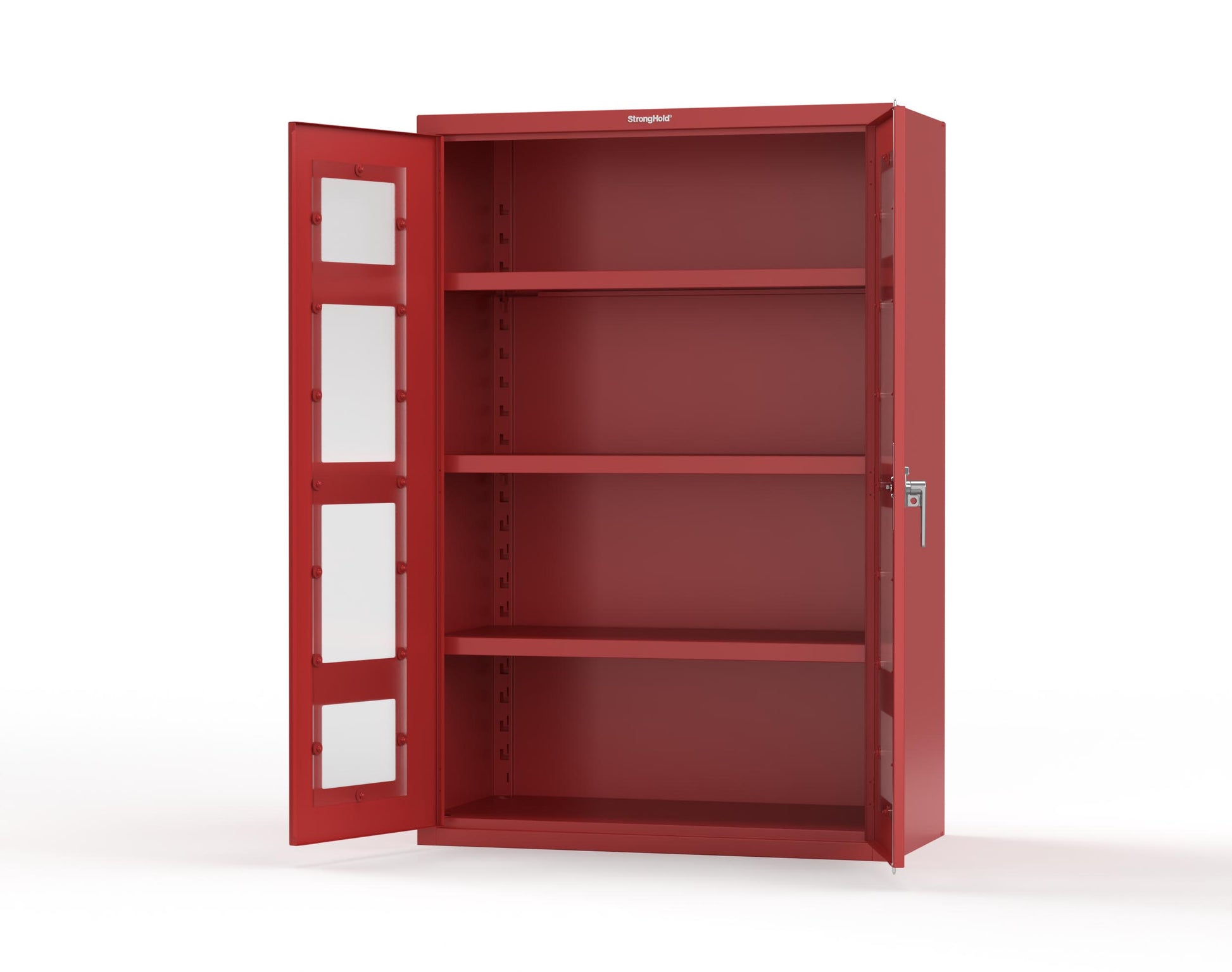 Heavy Duty 18 GA Cabinet with Clearview Doors - 48 in. W x 24 in. D x 72 in. H - 46-LD-243-P-3001