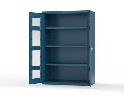 Heavy Duty 18 GA Cabinet with Clearview Doors - 48 in. W x 24 in. D x 72 in. H - 46-LD-243-P-5001
