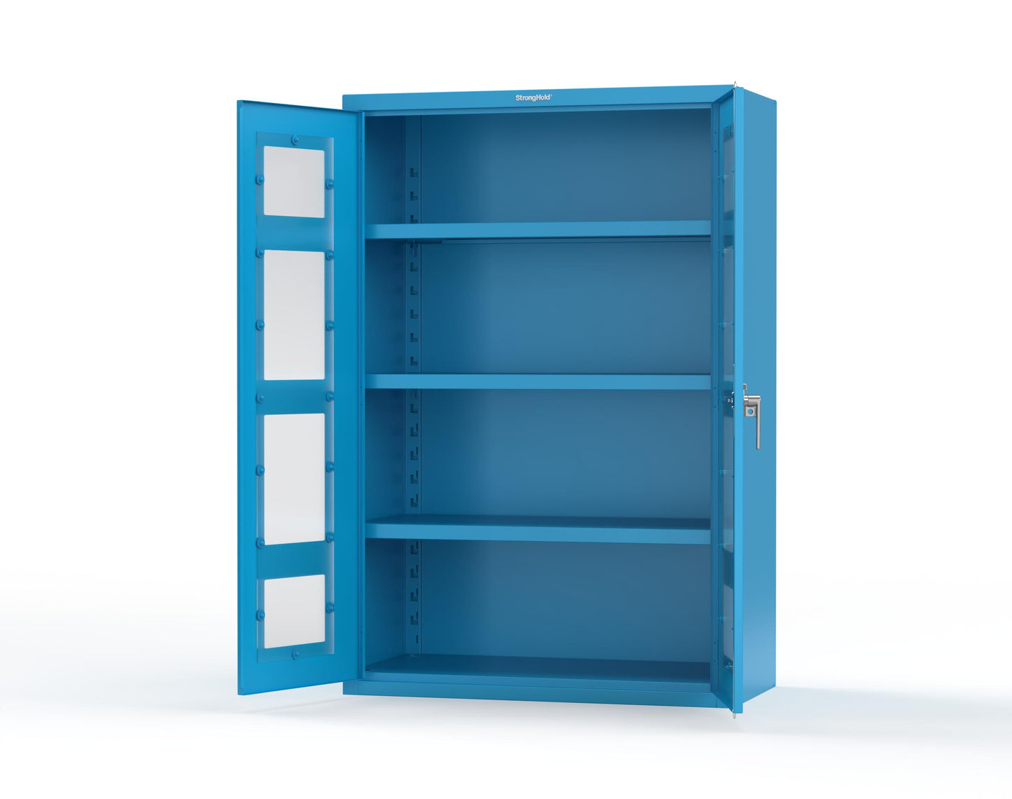 Heavy Duty 18 GA Cabinet with Clearview Doors - 48 in. W x 24 in. D x 72 in. H - 46-LD-243-P-5012
