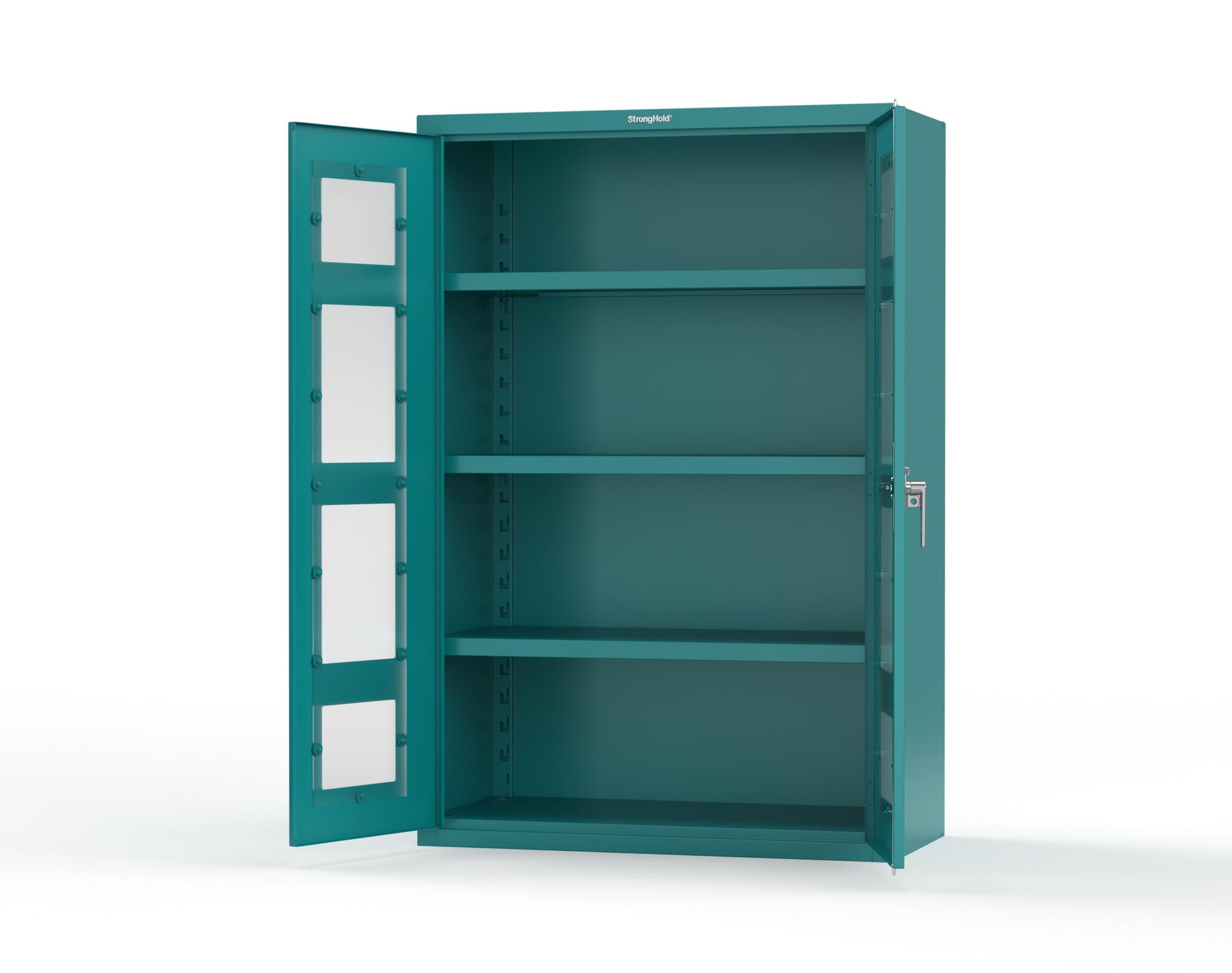 Heavy Duty 18 GA Cabinet with Clearview Doors - 48 in. W x 24 in. D x 72 in. H - 46-LD-243-P-5021