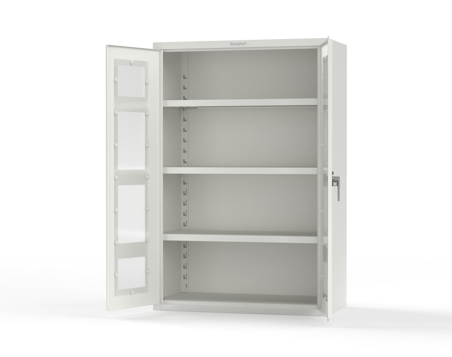 Heavy Duty 18 GA Cabinet with Clearview Doors - 48 in. W x 24 in. D x 72 in. H - 46-LD-243-P-9003